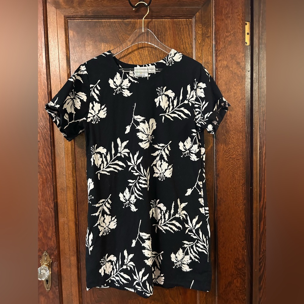 Tropico Floral Black and White Mini Dress
